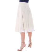 Old Money Collection - Silk girdled midi skirt